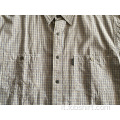 Camicia a quadri a maniche lunghe casual